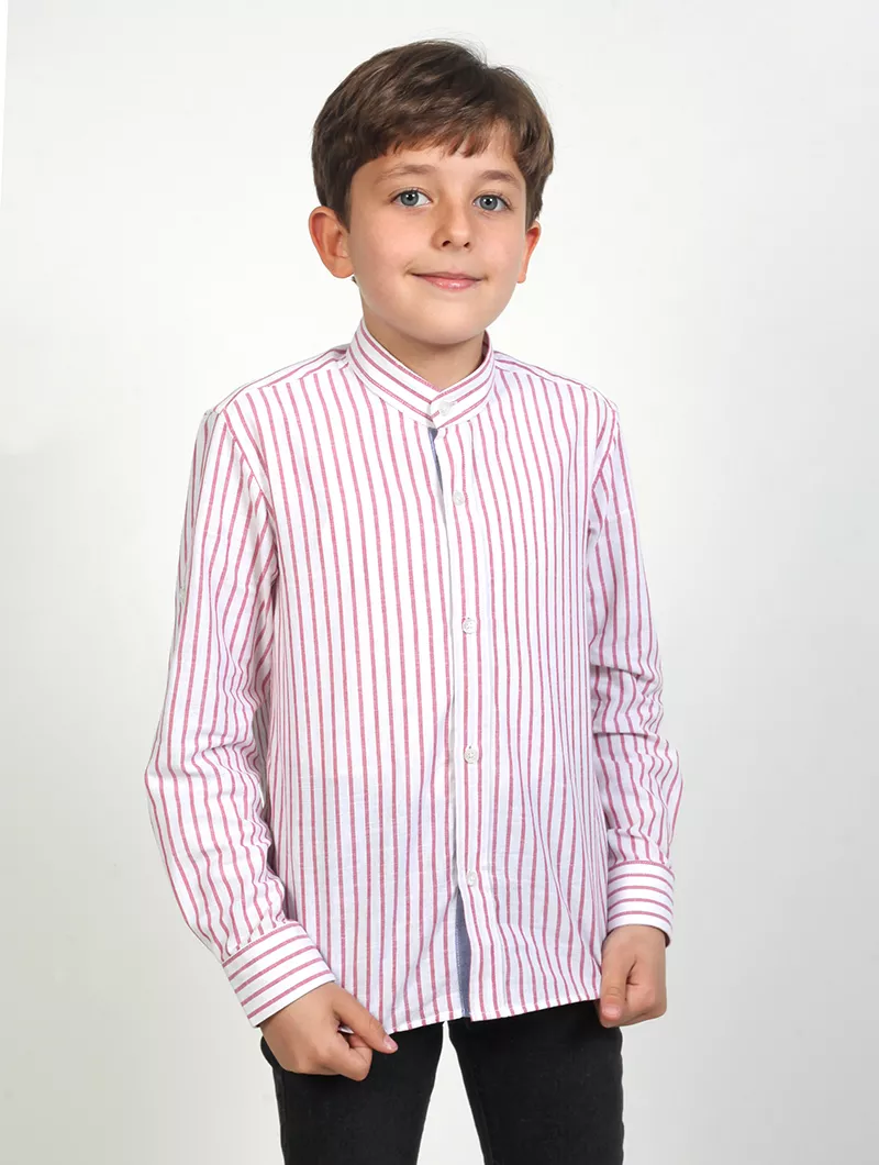 Chemise rayée garçon